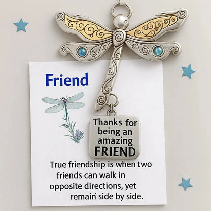 💎LAST DAY 49% OFF]Friendship Dragonfly Ornament With Sentimental Quote -🌟 Gift for Best Friends