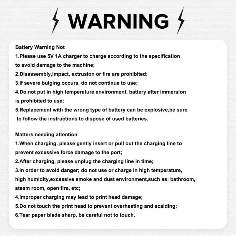 🌈Christmas Hot Sale 49% OFF - Portable Mini Printer , With 5 thermal papers + 5 self-adhesive papers + 3 colored papers + colored pens