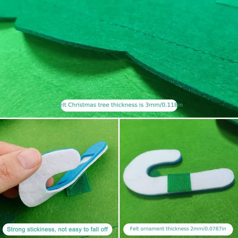 Felt Christmas Tree with Detachable Ornaments