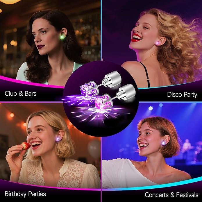 ✨LED Earrings, Light Up Stud Earrings